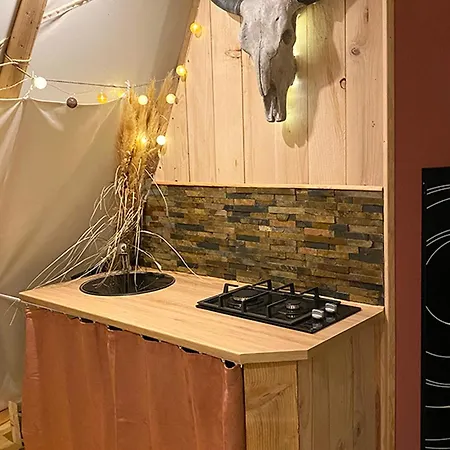 Apartment Evasion Nature: Tipi Sur Pilotis Avec Etang, Barque Et Petanque A Maulde, Frontiere Belge - Fr-1-510-148 *